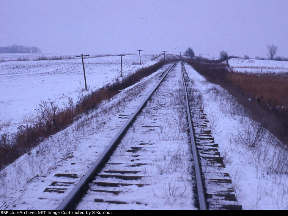 CNW mainline near Northtield MN 1978